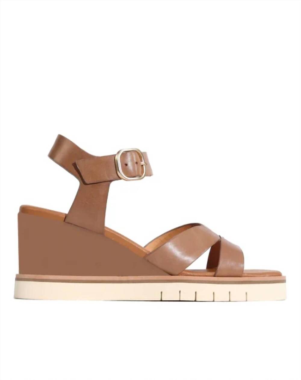 NEW EOS MELBOURNE women's hazy wedge sandal in pecan
